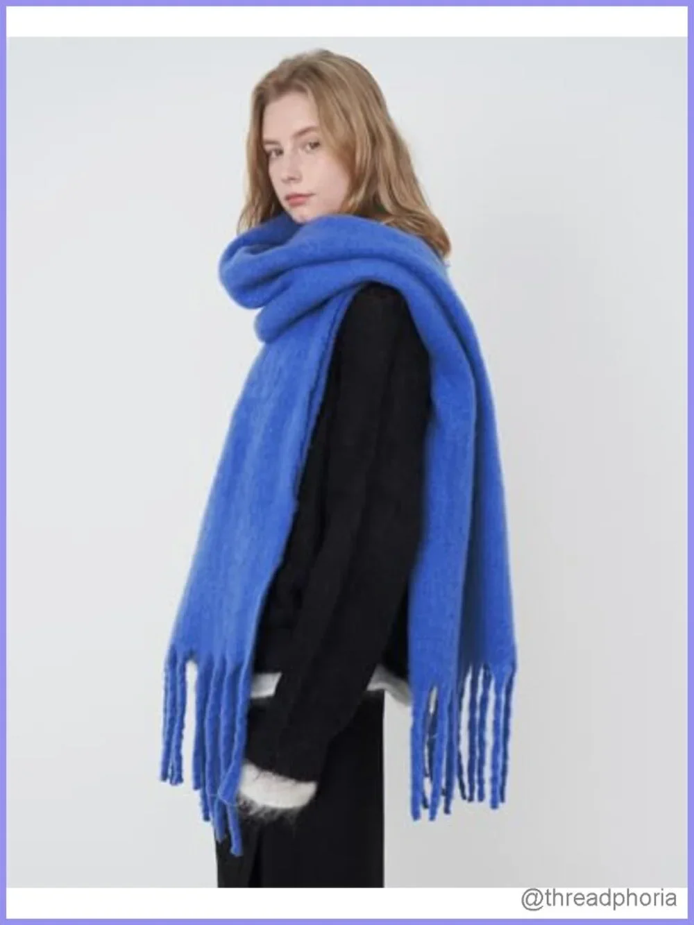 Oversized Chunky Blanket Scarf Women Winter